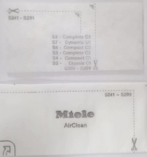 Miele suodatinsetti imuriin
